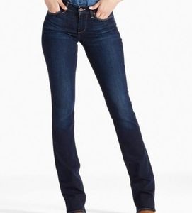 LUCKY BRAND DARKER WASH STRETCH BOOT CUT JEANS